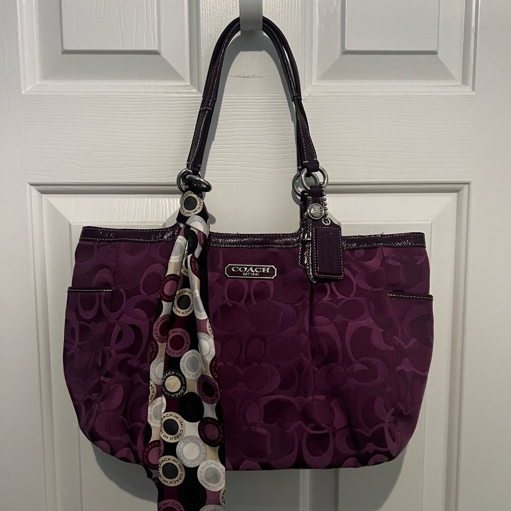 Coach Deep Purple Shoulder Bag